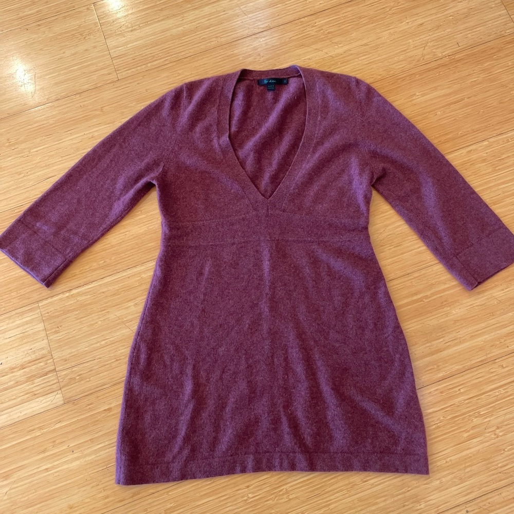 Boden 100% Cashmere Knit Tunic 10